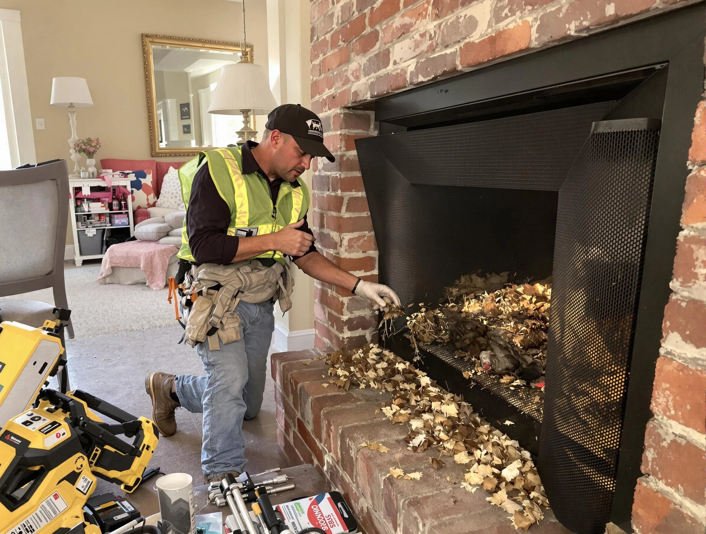 Safe screening installation by Brighton Chimney Sweep in Brighton, PA