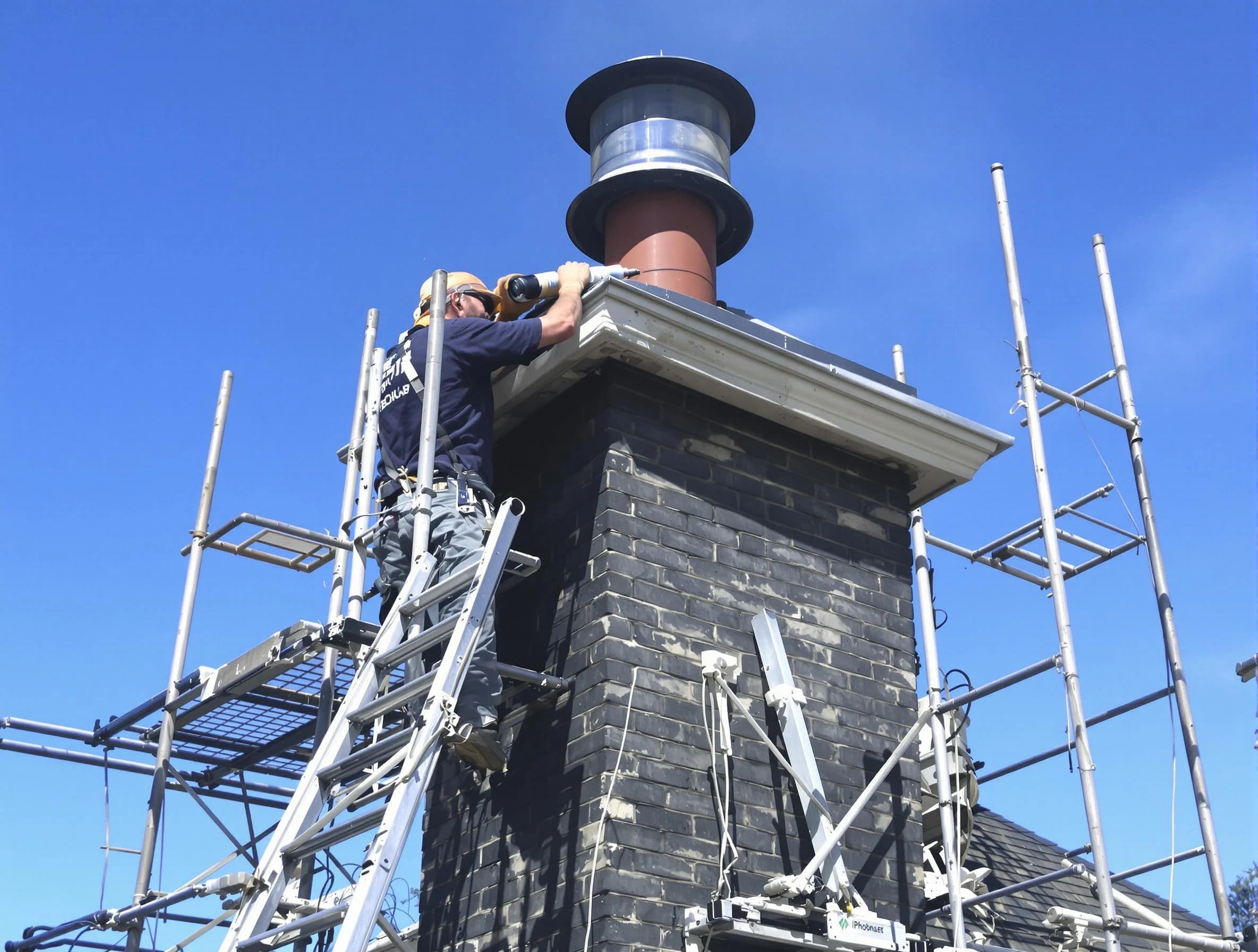 Sturdy chimney crown finished by Brighton Chimney Sweep in Brighton, PA
