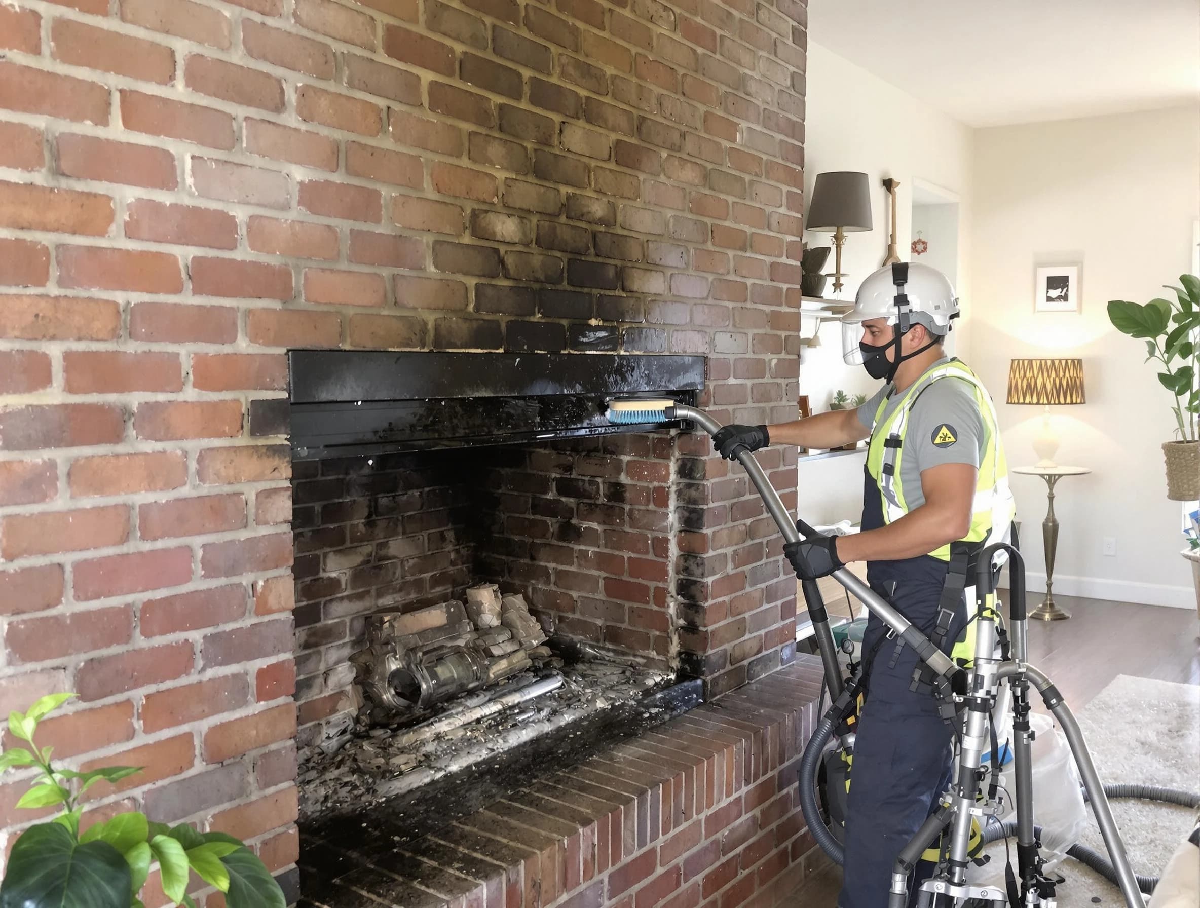 Brighton Chimney Sweep providing fireplace cleaning services in Brighton, PA
