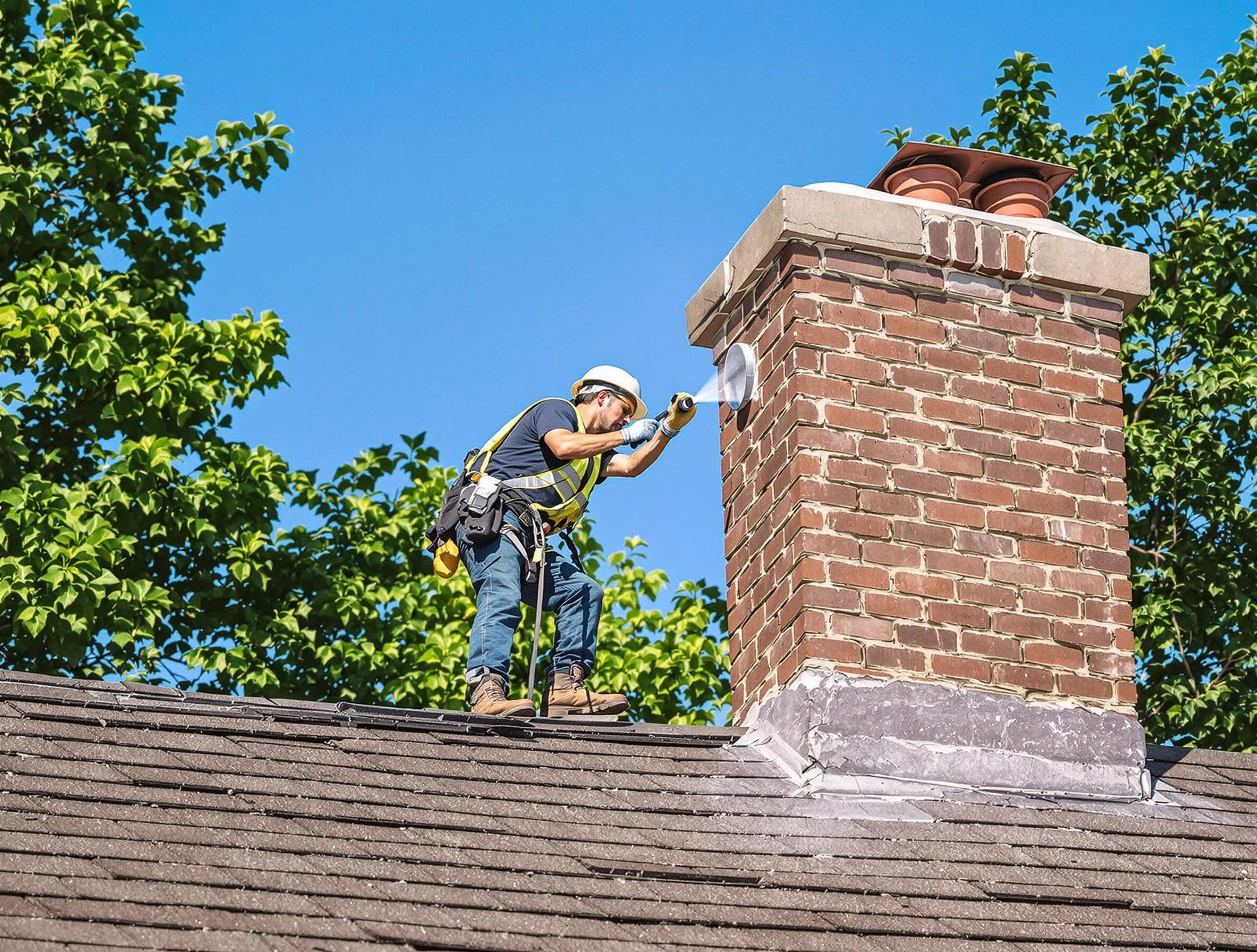 Brighton Chimney Sweep performing an inspection with advanced tools in Brighton, PA