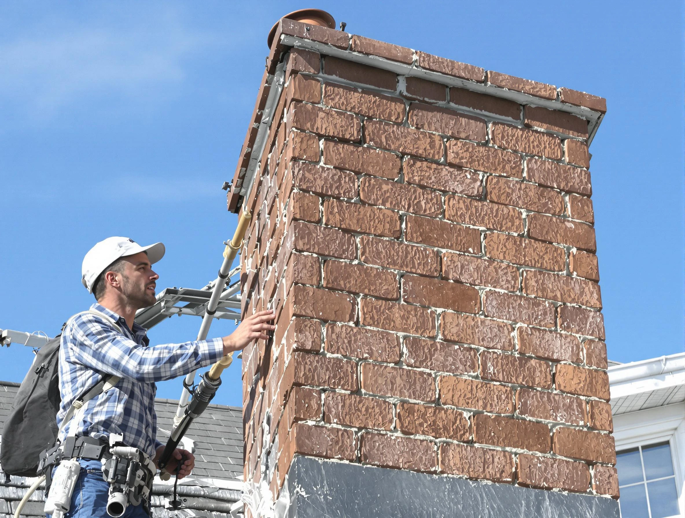 Brickwork for a chimney rebuild by Brighton Chimney Sweep in Brighton, PA